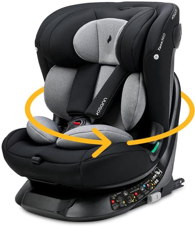 OSANN- Baby/kinderautostoeltje Taos360 - 40-150 cm - Van 0 tot 12 jaar - Groep 1/2/3 - Grijs