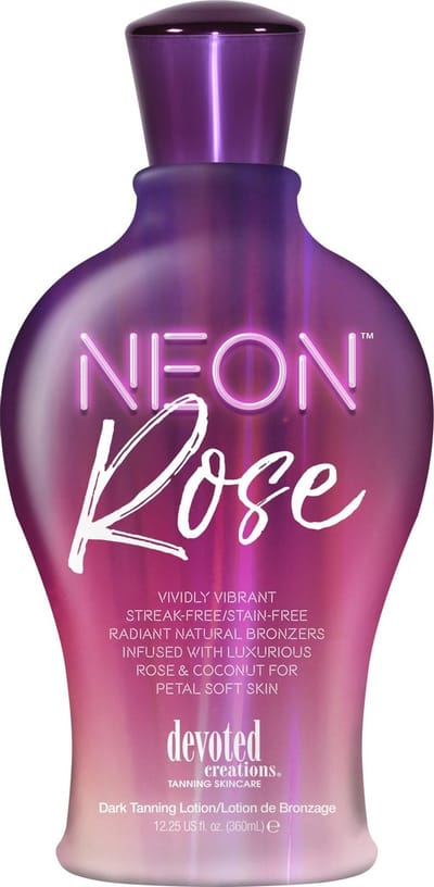 Devoted Creations Neon Rose fles - Zonnebankcrème- 362 ml