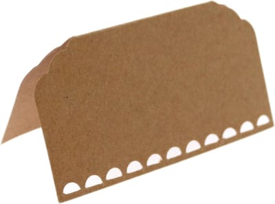 Pak met 10 plaatskaarten Gingerray Vintage Kraft