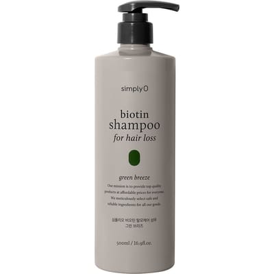 SIMPLYO Biotin Green Breeze Shampoo – Versterkende shampoo met biotine tegen haaruitval 500 Dagcrème
