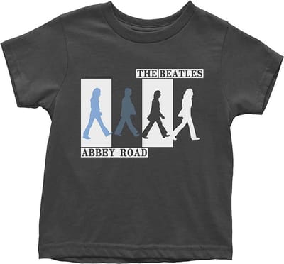 The Beatles - Abbey Road Colours Crossing Kinder T-shirt - 12 maanden - Zwart