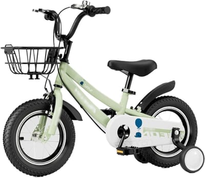 Kinderfiets - Trapfiets Meisjes - Buiten Spelen - Met Zijwieltjes - 14 inch - Groen