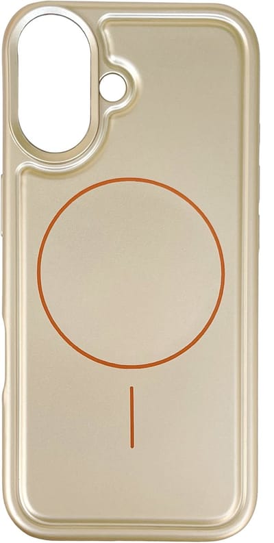 Casemania Hoesje Geschikt voor Apple iPhone 17 - Metallic Goud - Matte Siliconen Back Cover - Geschikt voor MagSafe