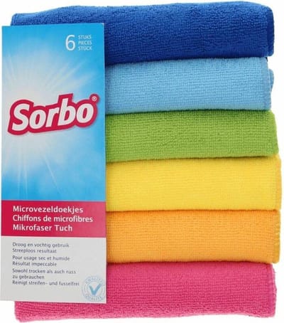 10 x 6 Sorbo Microvezeldoek - Assorti