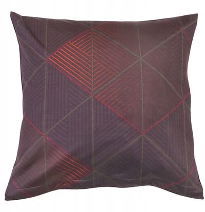 Katoenen Jersey Kussensloop 40x40 cm - Geometrisch Bordo