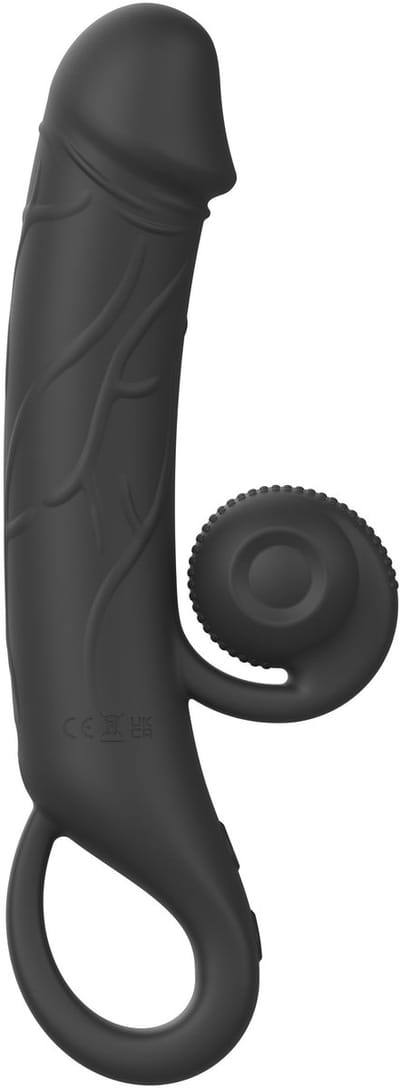 Online Only - Double Lust Realistische Snail Vibrator - Zwart