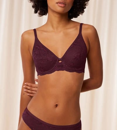 Triumph BH Amourette Charm - T W02 - Kanten bh met beugel - Niet voorgevormd - 80D