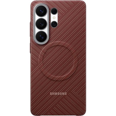 Carbon Magnet Case voor de Samsung Galaxy S26 Ultra - Coral Red