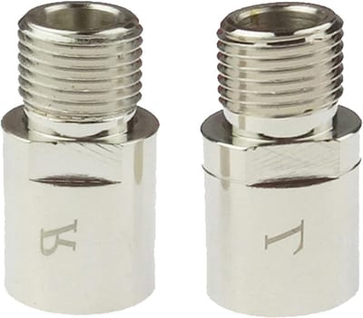 Fiets Pedaal Verlengstukken - Pedaal Adapters - Fietsen Comfort - Verlengt 20mm - 9/16 Spindel - Zilver