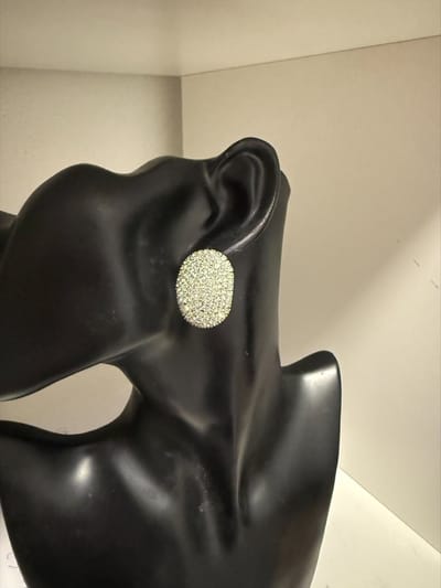 Elegante ronde oorbellen met sparkels | | Make up | Parfum | Moederdag | Verjaardagscadeau| Cadeautje| Valentijnsdag| Kado | sieraden | vaderdag | oorbellen | oorsieraden