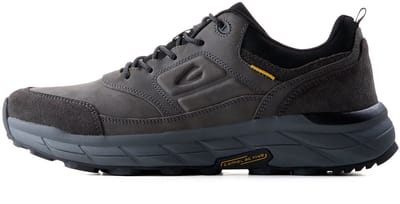 camel active Sneakers gemaakt van leer - Maat menswear-41 - Grijs