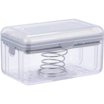 Roller Type Zeepbakje Houder Voor Badkamer Toliet Zeepkist Plastic Zeep Opslagcontainer Met Afvoer Water Badkamer Accessoires