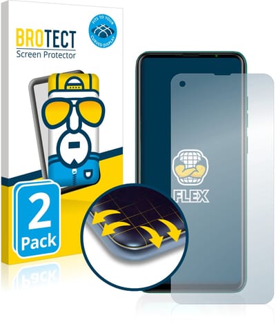 BROTECT - Screenprotector voor Ulefone Note 11P - Folie Beschermfolie transparant volledig dekking - 2 Stuks