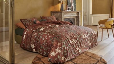 Beddinghouse Serpentine dekbedovertrek - Tweepersoons - 200x200/220 - Steenrood