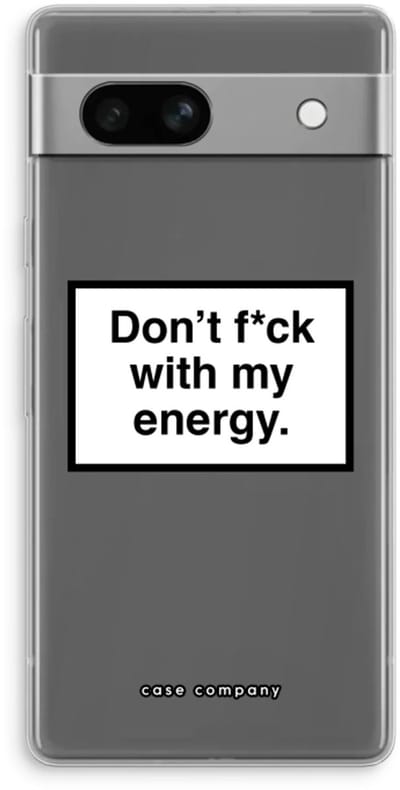 Case Company® - Hoesje geschikt voor Google Pixel 7A hoesje - My energy - Soft Cover Telefoonhoesje - Bescherming aan alle Kanten en Schermrand