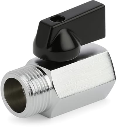 Mini-kogelkraan 1/2 inch voor douche, badkamer en keuken - Duurzaam en eenvoudig te installeren