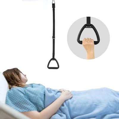 Bedtrapeze voor ouderen, plafondtrapeze voor bed, mobiliteitshulpmiddel, opstapje, bedhulpmiddel voor gehandicapten en ouderen, geschikt voor ziekenhuizen, bedden, mobiel optrekhulpmiddel