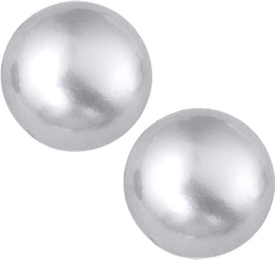The Jewelry Collection Oorknoppen Parel - Zilver Gerhodineerd