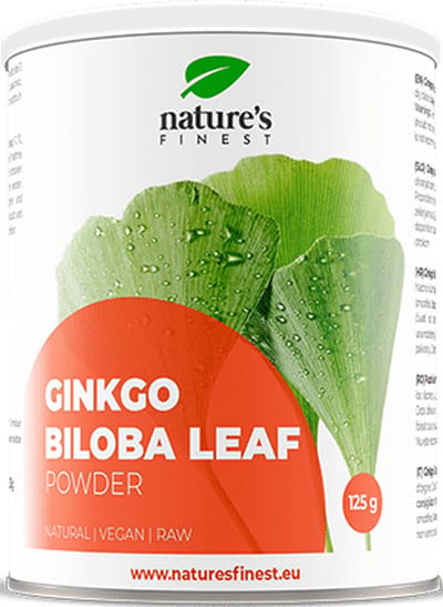 Nature's Finest Ginkgo Biloba poeder - Een superfood voor effectiever leren - Verbetert de cognitieve functie, Behoudt het geheugen, Verbetert de bloedtoevoer naar de hersenen, Helpt schade aan, bloedvaten te voorkomen