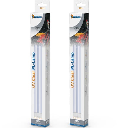Superfish UV PL 24 watt vervangingslamp (2G11) 2 stuks