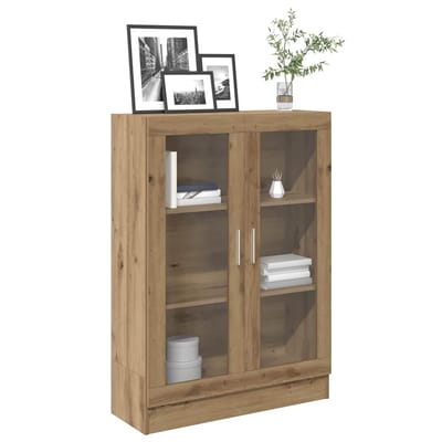 vidaXL - Boekenkast - 82,5x30,5x115 - cm - bewerkt - hout - artisanaal - eikenkleur