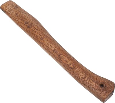 Vervangend Bijlhandvat - Houten Steel - Houtbewerking Projecten - Verkoolde Acutissima Hout - 37 cm Lengte - Bruin