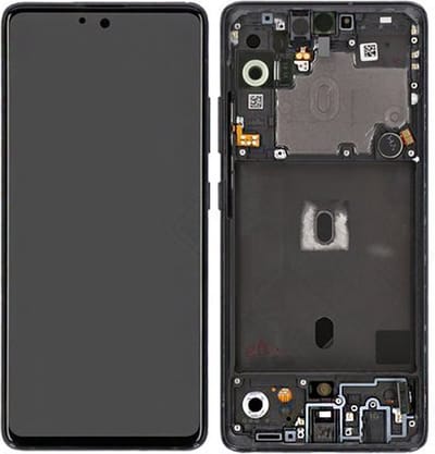 Voor Samsung SM-A516B Galaxy A51 5G LCD Display + Touchscreen + Frame - GH82-23100A/GH82-23124A - Black - scherm - beeldscherm - touchscreen - vervang scherm - Origineel*