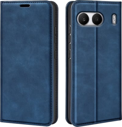 MobyDefend Hoesje - Geschikt voor OnePlus Nord 4 - Luxe Wallet Bookcase (Magnetische Sluiting) - Blauw