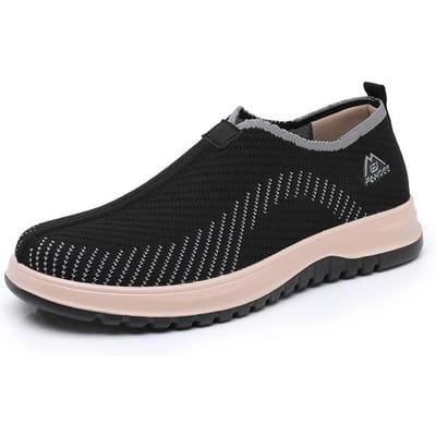 Heren Lente Herfst Nieuwe Schoenen met Ademende Zachte Zool Lichtgewicht en Duurzaam Casual Veelzijdig voor Sport Heren Sneakers 45 zwart