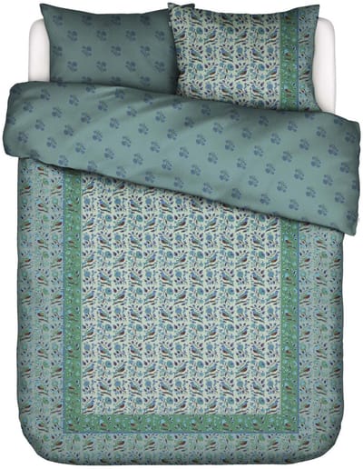 Essenza Valeria Dekbedovertrek Subtle green - Tweepersoons – 200x200/220 cm