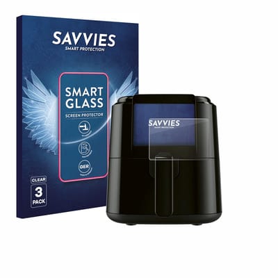 3 Stuks Savvies Screenprotector - geschikt voor SilverCrest SHFD 1400 C1 - beschermfolie glas transparant