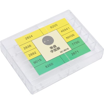 Horloge Reparatie Wijzerplaat Voetjes Assortiment Reserveonderdelen Accessoire voor Polshorloge Horlogemaker yellow