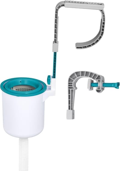 Zwembad oppervlak skimmer, schoon gereedschap voor zwembad, wit