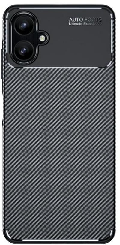Beline Carbon Armor Serie - Telefoonhoesje - Samsung Galaxy A06 - Zwart - Carbon Afwerking
