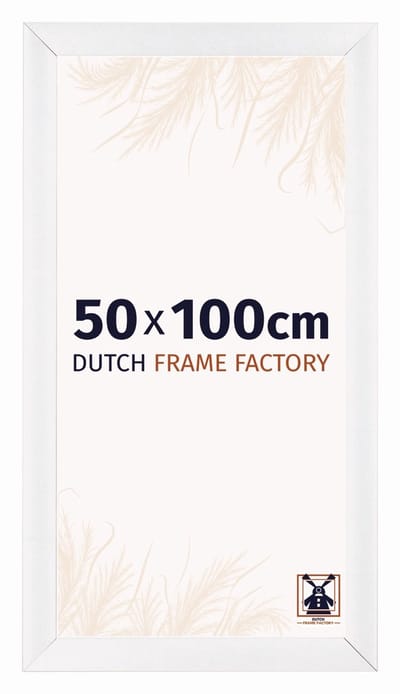 Fotolijst 50x100 cm - MDF - Wit Hoogglans - Praag