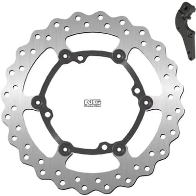 Vlotterende motorremschijfset en steuntje NG Brake Disc Wave 1325XK17