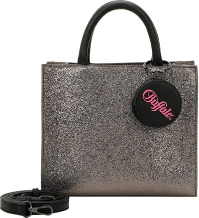 BUFFALO Handtas Schoudertas Glitter Big Boxy Collection Shopper Dark Grey Grijs