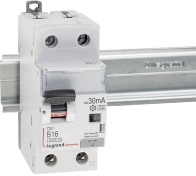 FI/LS Schakelaar - Aardlekschakelaar Stroomonderbreker - Elektrische Veiligheid - Type A 30mA - 1+N - Grijs