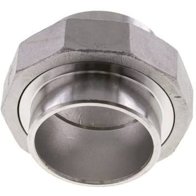 Rechte Koppeling 60.3mm Laseinde RVS Conische Afdichting 16bar