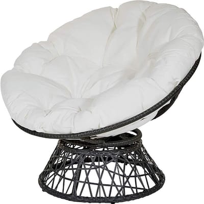 Ronde Stoelkussens - Zachte Kussens - Buiten Zitten - Dikke Vulling - 110 x 110 cm - Wit