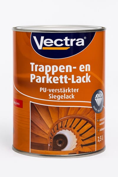 Vectra Trappen- & Parketlak – 2,5 L – Zijdeglans – Water- & PU-basis
