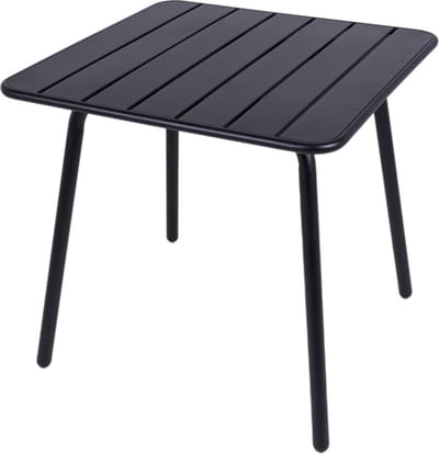 MaximaVida metalen vierkante tuintafel Max 80 x 80 cm zwart