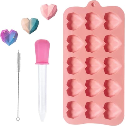 Hartvormige Silicoon Mallen voor Chocolade en Taart, Herbruikbare Mallen voor Chocolade, Jelly en Gebak, Perfect voor Valentijnsdag en Feestjes