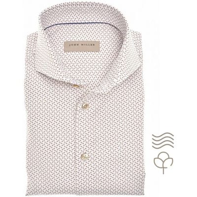 John Miller Overhemd Enchanted Pattern Shirt Midden Bruin / male