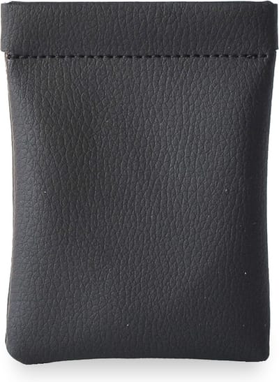 Kleingeld Portemonnee – Portemonnee heren, Portemonnee dames - Munthouder – Knijpportemonnee – Zwart - Apelleer – PUCK | MADE out of