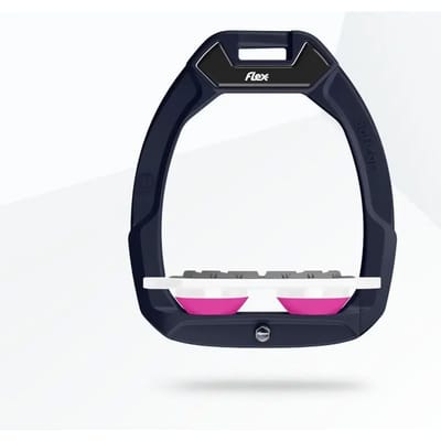 Veiligheidseisen voor paardrijden Plat Grip Bruin/Wit/Roze Flex-On Safe-On