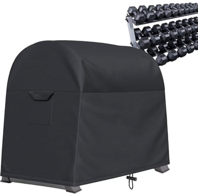 Halterstandaard Hoes - Beschermhoes Opberghoes - Apparatuur Beschermen - Waterdicht Oxford Doek - 102 x 63.5 x 89 cm - Zwart