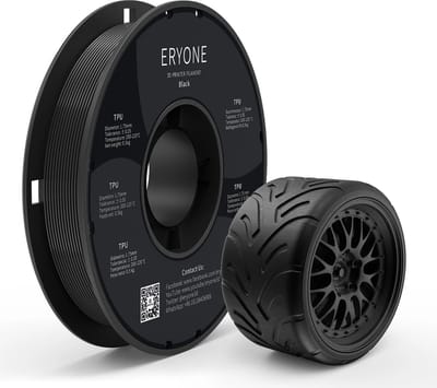 Eryone TPU Zwart 0,5 Kg 1,75mm Flexibel Filament