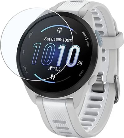 Strap-it screen protector geschikt voor Garmin Forerunner 165 / 165 Music – gehard glas (ultra clear) – krasbestendige bescherming voor je smartwatch display