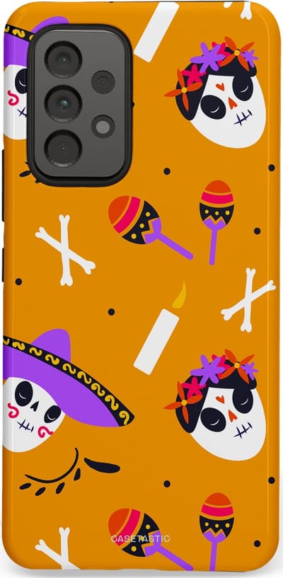 Casetastic Hoesje Geschikt voor Samsung A53 - Stijlvolle Beschermende Duo-layer Case - Viva Muertos